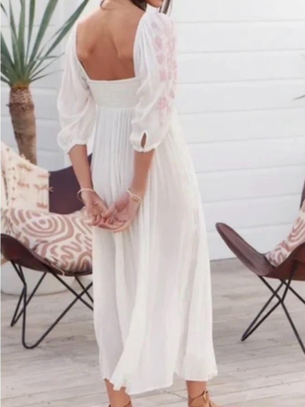 Free People Wedgewood Maxi dress size S in Ivory NWT B261 - Picture 10 of 11